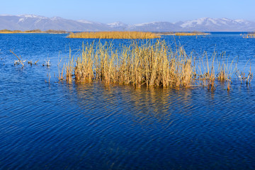 Gorgeous view of lake Sevan, Armenia