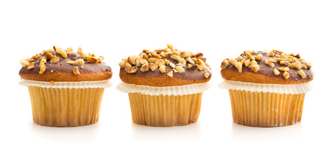 Sweet hazelnut muffins.