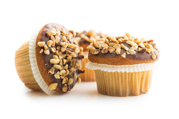 Sweet hazelnut muffins.