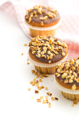 Sweet hazelnut muffins.