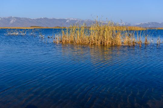 Gorgeous view of lake Sevan, Armenia
