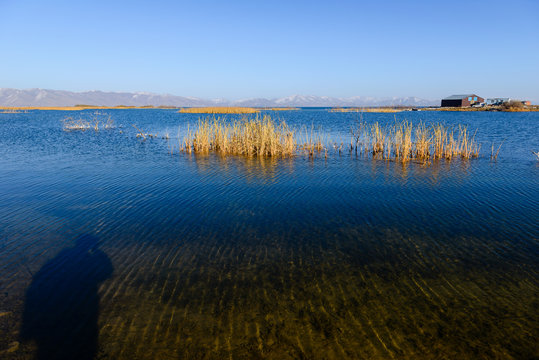 Gorgeous view of lake Sevan, Armenia