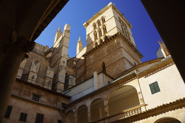 Courtyard of the Basilica, Majorca, Spain
