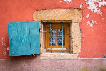Obraz na płótnie Canvas Window in the Alsace village of Turckheim, France