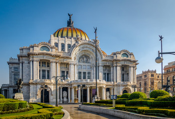 Palacio de Bellas Artes (Fine Arts Palace) - Mexico City, Mexico - obrazy, fototapety, plakaty