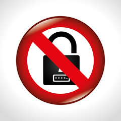 security alarm symbol icon vector illustration eps 10