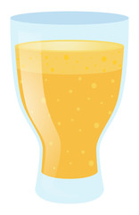 Glass of orange juice