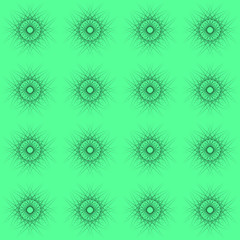 Tablecloth texture or wallpaper. Blurred round geometric ornaments on a soft green background.
