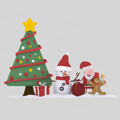 Christmas team. 

Custom 3d illustration contact me!