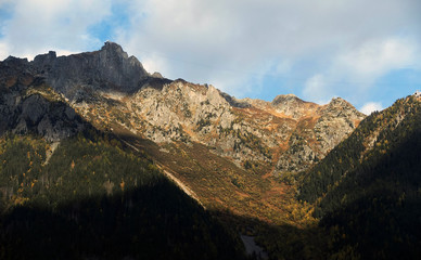 Alpine landscape in Haute Savoie, France