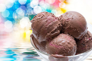 Ice cream close up