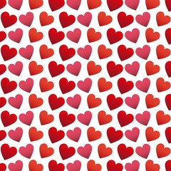 background of red and pink hearts. colorful design. vector illustration