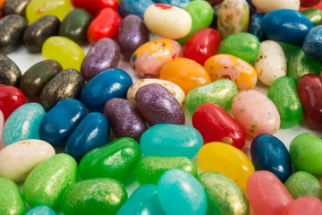 Fototapeta na wymiar many different jelly beans