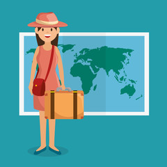 summer vacations holiday poster vector illustration design