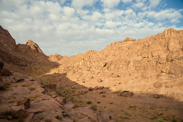 Fototapeta na wymiar beautiful views of Mount Sinai in Egypt