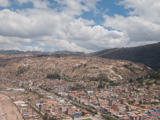 Cityscape of Cusco in Peru.