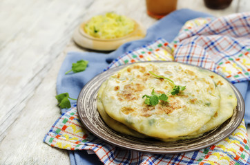 Indian Potato stuffed Flatbread