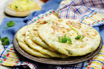 Indian Potato stuffed Flatbread