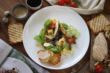 Healthy Chicken Caesar Salad