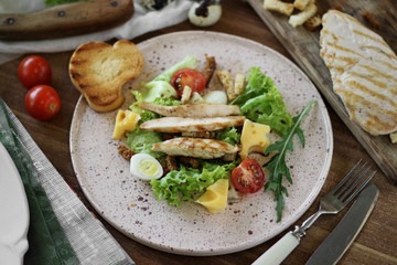 Healthy Chicken Caesar Salad