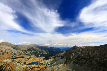 Alpine landscape in Natural Park Retezat, Romania