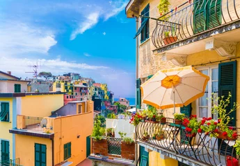 Foto auf Acrylglas Ligurien Corniglia village, Cinque Terre, Liguria, Italy, Europe