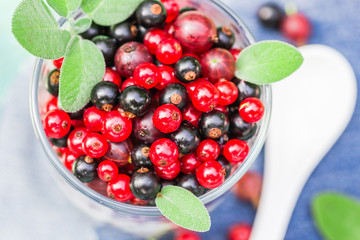 Nutritious morning meal muesli fresh fruit