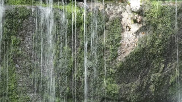 Waterfall on Jedlova creek in Jizera mountains, Czech Republic