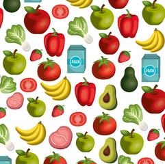 nutrition healthy food icon vector illustration design
