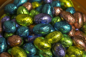 foil covered chocolate easter eggs