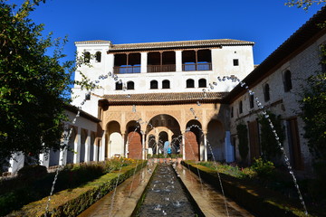 Fototapeta premium Palacio de Generalife in Granada UNESCO Weltkulturerbe