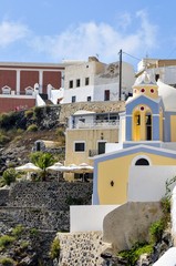 Buildings and Patios, Fira, Santorini, Greece