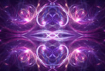 purple background with glowing curvy lines