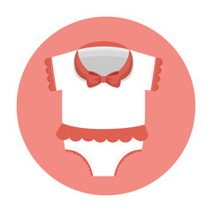 little clothes baby icon vector illustration design