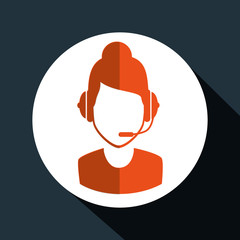 technical support service icon vector illustration design