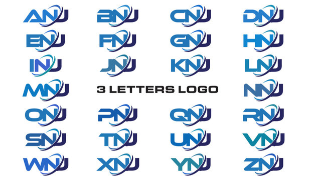 3 letters modern generic swoosh logo ANJ, BNJ, CNJ, DNJ, ENJ, FNJ, GNJ, HNJ, INJ, JNJ, KNJ, LNJ, MNJ, NNJ, ONJ, PNJ, QNJ, RNJ, SNJ, TNJ, UNJ, VNJ, WNJ, XNJ, YNJ, ZNJ