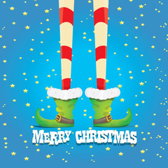 christmas cartoon elfs legs