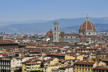 Fototapeta na wymiar Skyline-Florence Italy