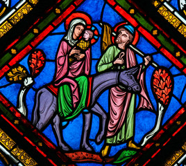 Stained Glass - The Flight to Egypt