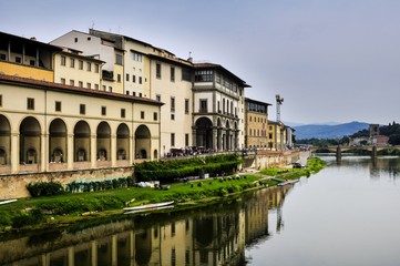 Fototapeta na wymiar Florence-Uffizi Gallery