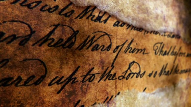 Old grunge letter