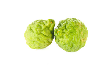 Fototapeta premium bergamot on white background