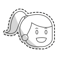 Kid cartoon icon. Childhood little people and person theme. Isolated design. Vector illustration