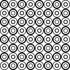 Geometric pattern with black circles on white background