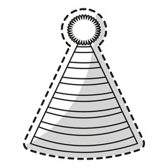 hat icon. Happy birthday celebration decoration and party theme. Isolated design. Vector illustration