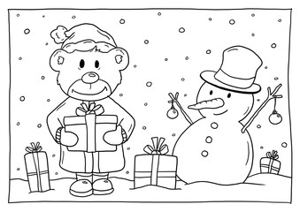 Ausmalbild Weihnachten