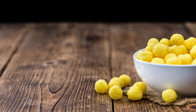 Fresh made Cheese Balls on rustic background