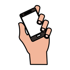 Smartphone icon. Device gadget technology and electronic theme. Isolated design. Vector illustration