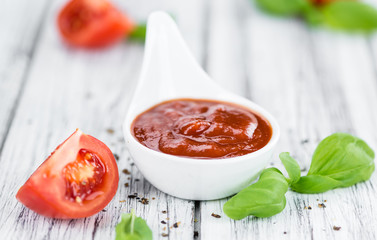 Portion of Ketchup (selective focus)