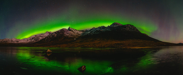 Fototapeta na wymiar Tromso Aurora Borealis